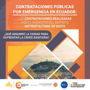 Las contrataciones realizadas por el Municipio del Distrito Metropolitano de Quito ¿Qué adquirió la ciudad para enfrentar la crisis sanitaria?