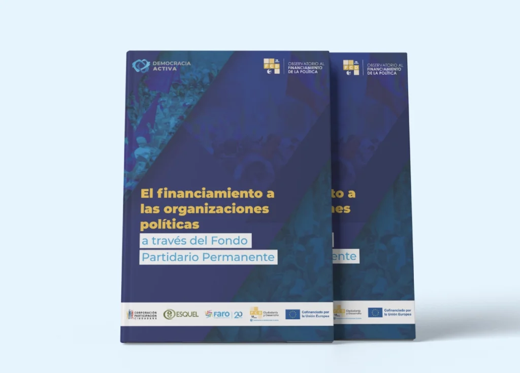 Entre los años 2020 y 2023, se asignó un total de más de USD 17 millones a 11 organizaciones políticas a través del denominado Fondo Partidario Permanente. El Código de la Democracia establece que estos recursos deben destinarse exclusivamente a actividades de formación, publicaciones, capacitaciones, investigación, así como su funcionamiento institucional.