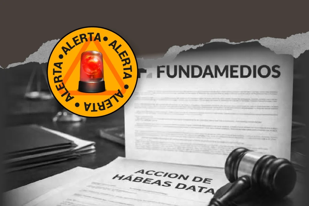 Fundamedios informó que el 14 de enero de 2026 fue notificada sobre una acción constitucional de hábeas data presentada en su contra por Pedro Julio Bejarano Alvarado.